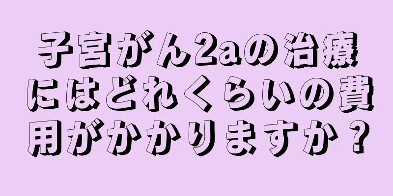 子宮がん2aの治療にはどれくらいの費用がかかりますか？