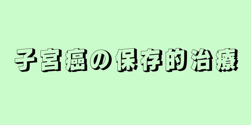 子宮癌の保存的治療