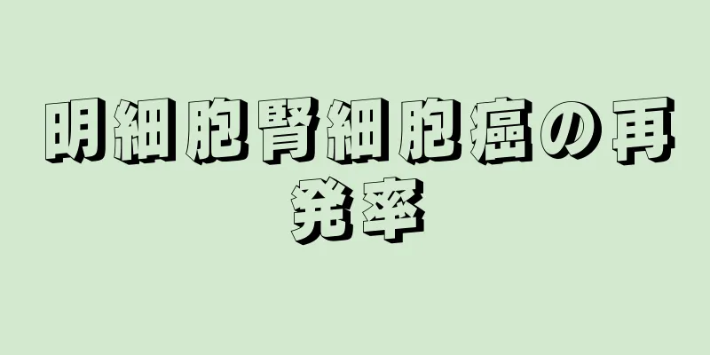 明細胞腎細胞癌の再発率