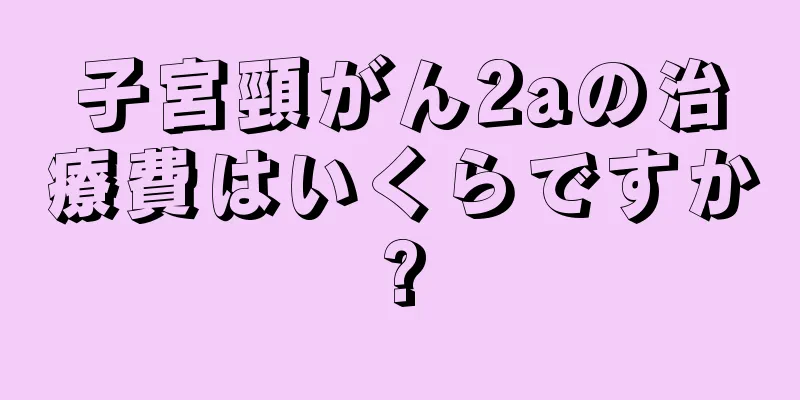 子宮頸がん2aの治療費はいくらですか?