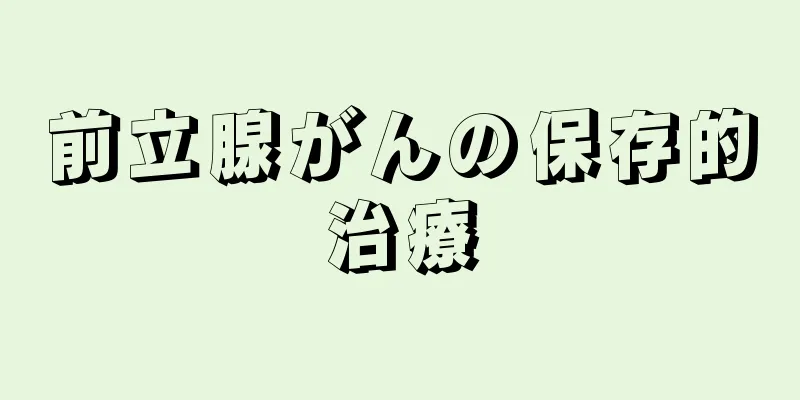 前立腺がんの保存的治療