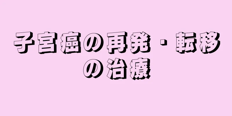 子宮癌の再発・転移の治療