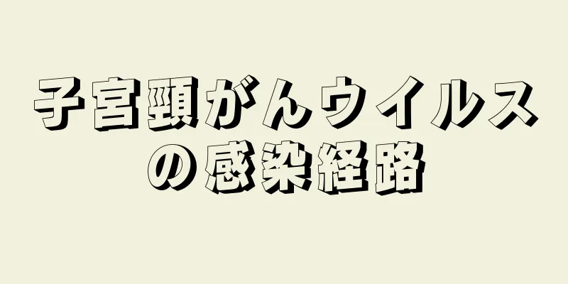 子宮頸がんウイルスの感染経路