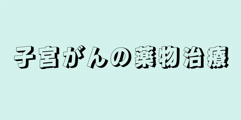 子宮がんの薬物治療