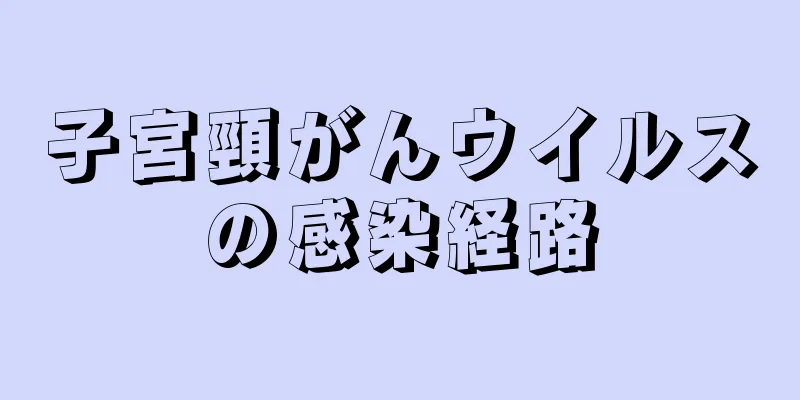 子宮頸がんウイルスの感染経路