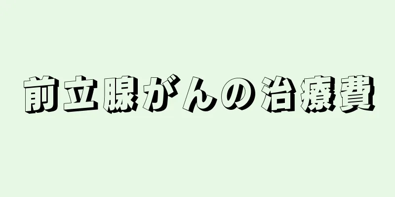 前立腺がんの治療費