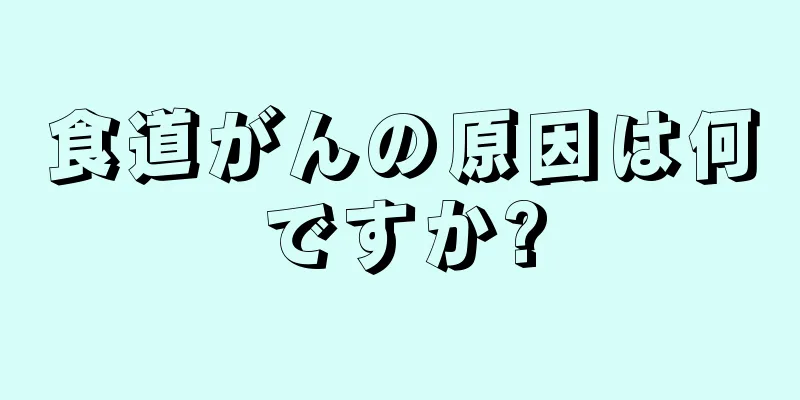 食道がんの原因は何ですか?