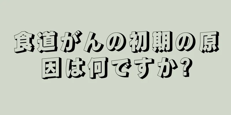 食道がんの初期の原因は何ですか?