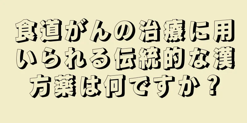 食道がんの治療に用いられる伝統的な漢方薬は何ですか？