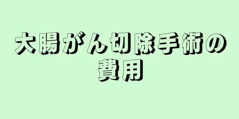 大腸がん切除手術の費用