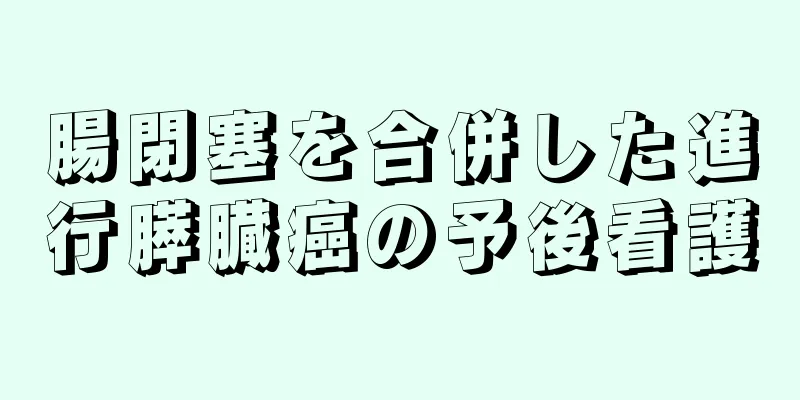 腸閉塞を合併した進行膵臓癌の予後看護