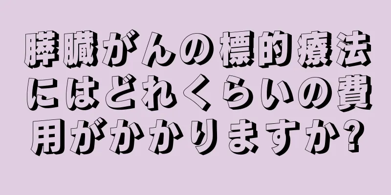 膵臓がんの標的療法にはどれくらいの費用がかかりますか?
