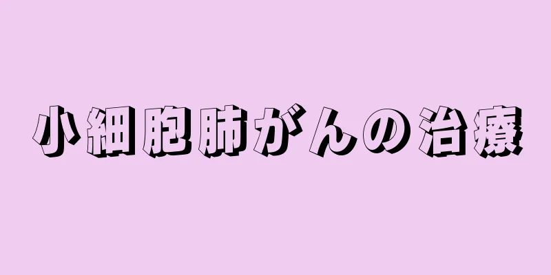 小細胞肺がんの治療