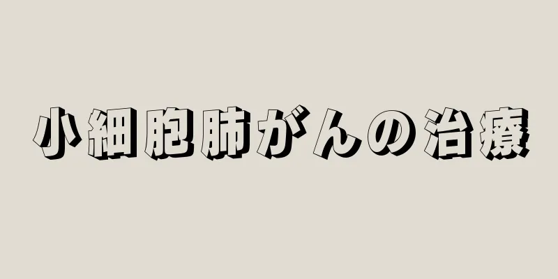 小細胞肺がんの治療