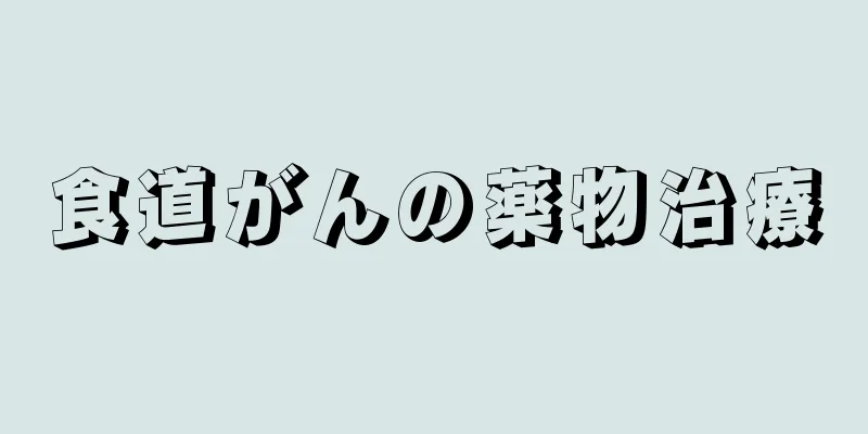 食道がんの薬物治療