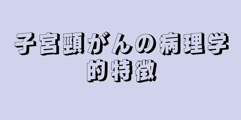 子宮頸がんの病理学的特徴