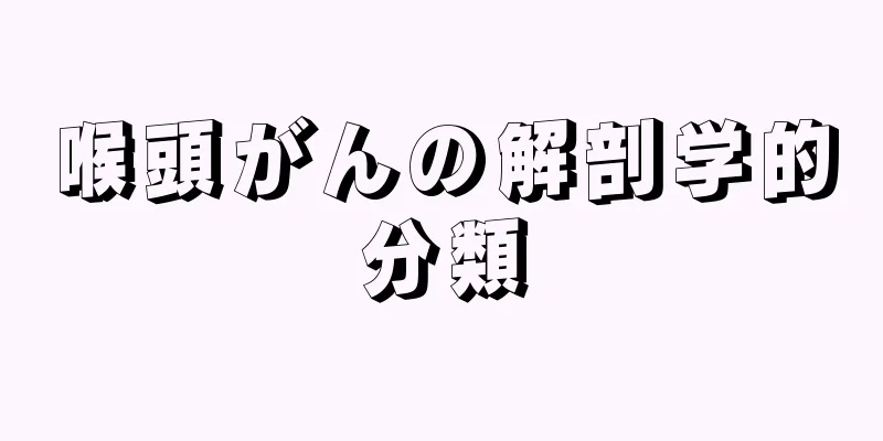 喉頭がんの解剖学的分類