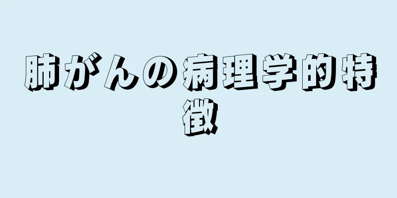 肺がんの病理学的特徴