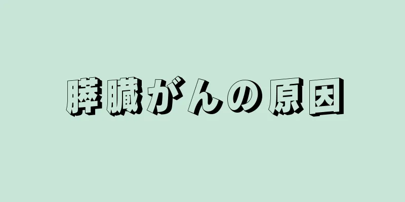 膵臓がんの原因