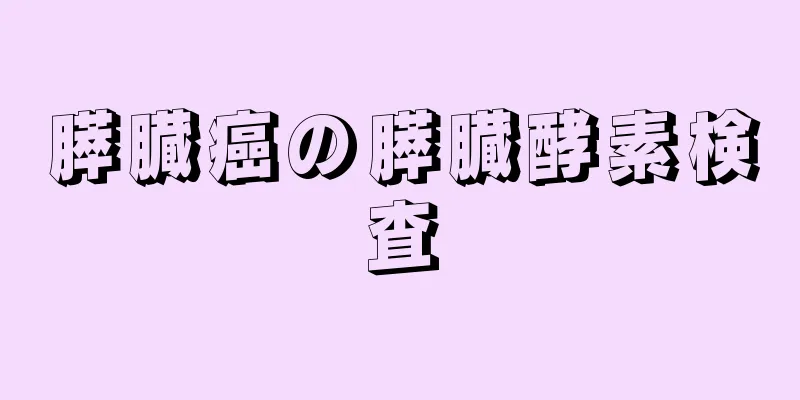 膵臓癌の膵臓酵素検査