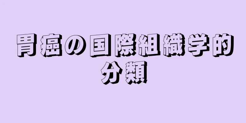 胃癌の国際組織学的分類