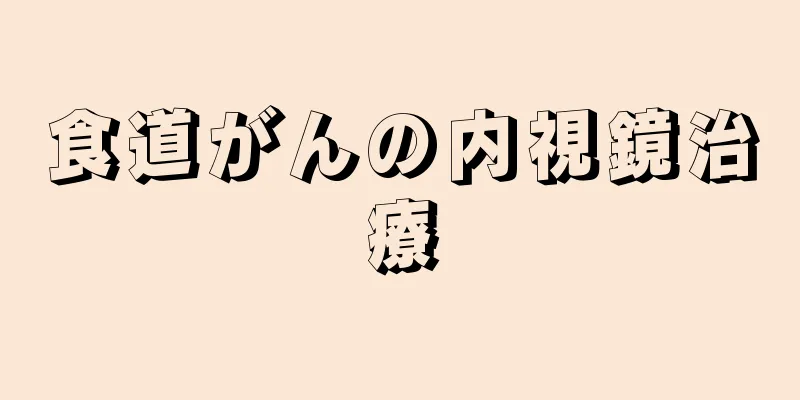 食道がんの内視鏡治療