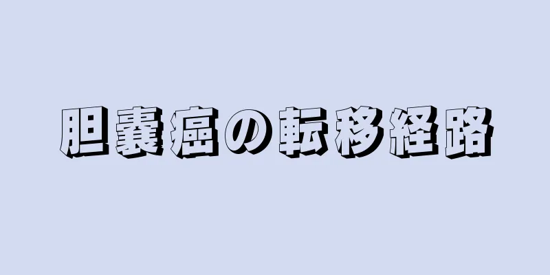 胆嚢癌の転移経路