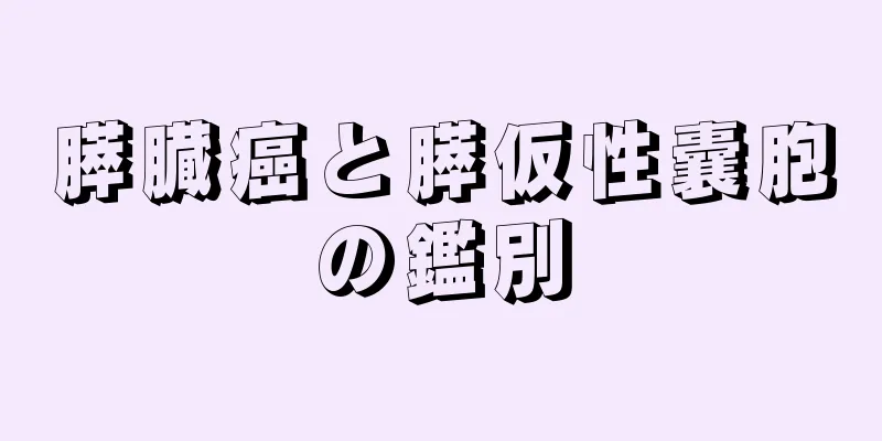 膵臓癌と膵仮性囊胞の鑑別