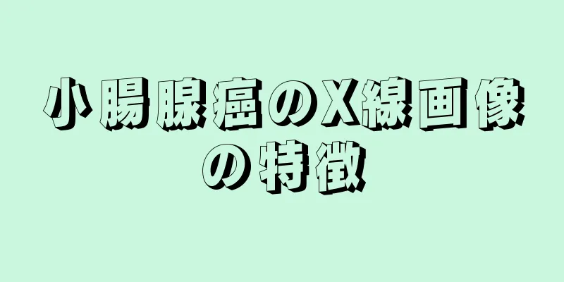 小腸腺癌のX線画像の特徴