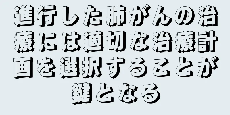 進行した肺がんの治療には適切な治療計画を選択することが鍵となる
