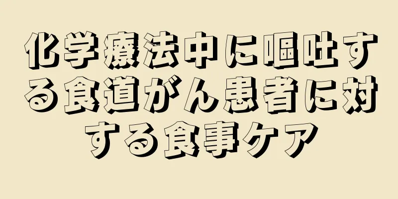 化学療法中に嘔吐する食道がん患者に対する食事ケア