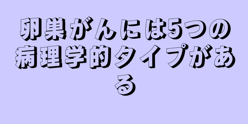 卵巣がんには5つの病理学的タイプがある