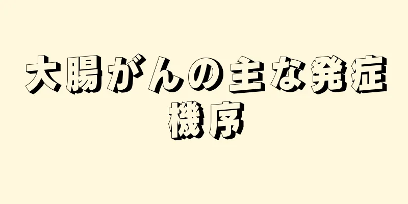 大腸がんの主な発症機序