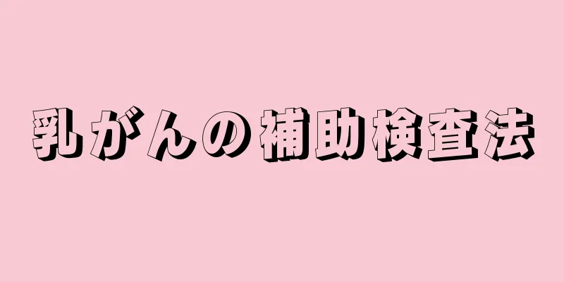 乳がんの補助検査法