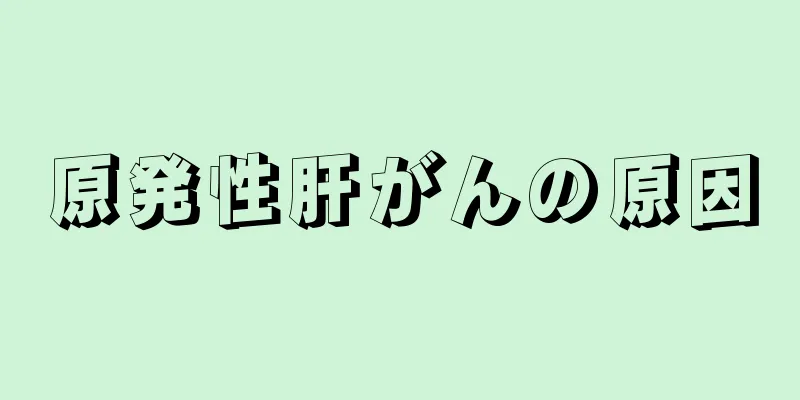 原発性肝がんの原因