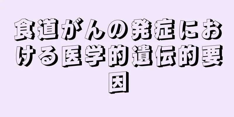 食道がんの発症における医学的遺伝的要因