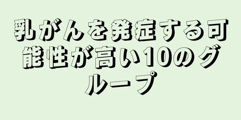乳がんを発症する可能性が高い10のグループ