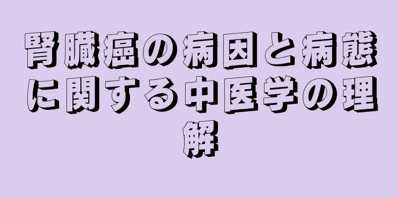 腎臓癌の病因と病態に関する中医学の理解