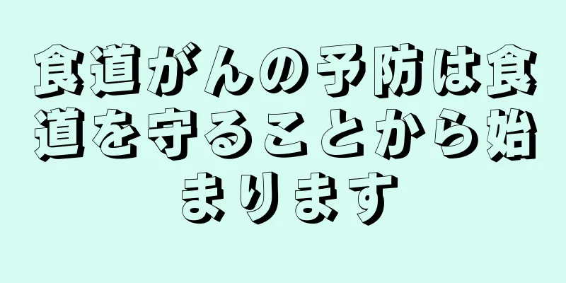 食道がんの予防は食道を守ることから始まります