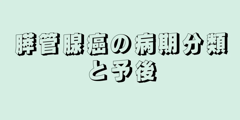 膵管腺癌の病期分類と予後