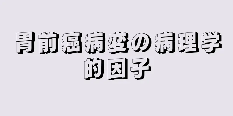 胃前癌病変の病理学的因子