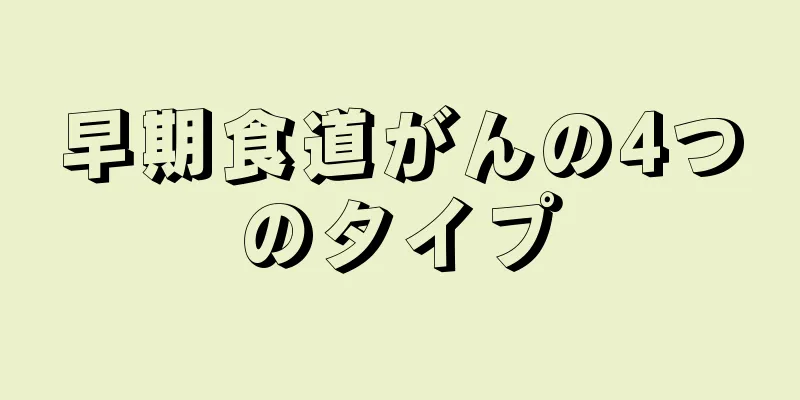 早期食道がんの4つのタイプ