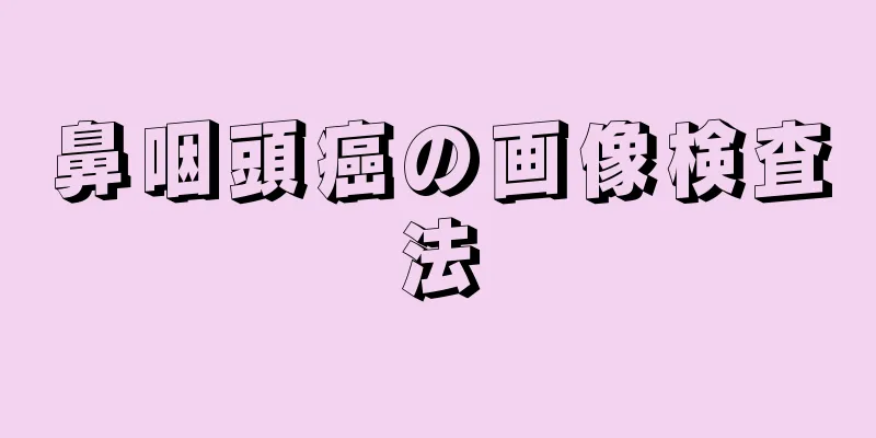 鼻咽頭癌の画像検査法
