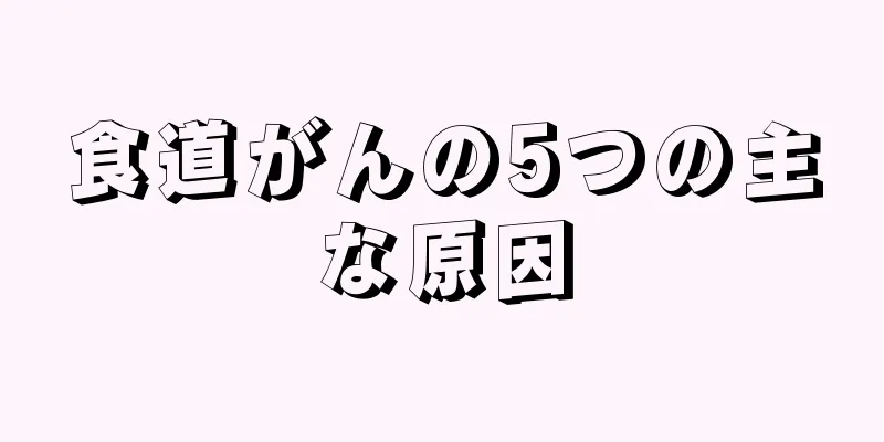 食道がんの5つの主な原因