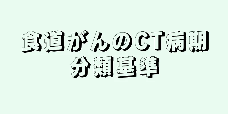 食道がんのCT病期分類基準