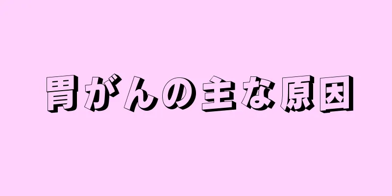 胃がんの主な原因