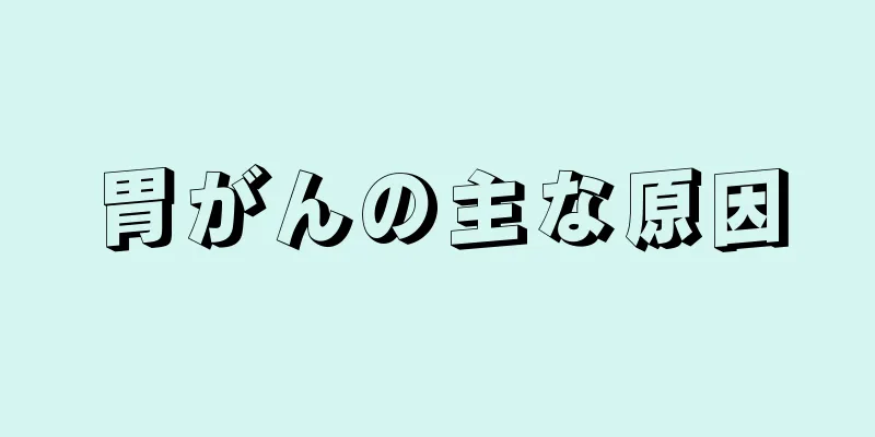 胃がんの主な原因