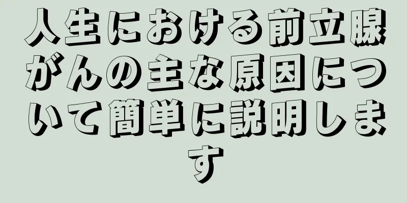 人生における前立腺がんの主な原因について簡単に説明します