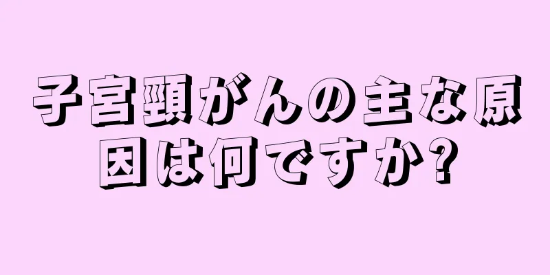子宮頸がんの主な原因は何ですか?