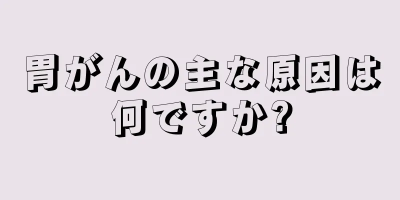 胃がんの主な原因は何ですか?